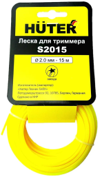 Леска Huter S2015 для триммера, 2 мм, звезда Леска Huter S2015 для триммера, 2 мм, звезда