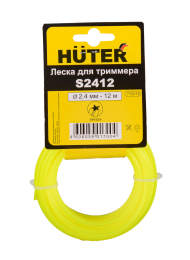 Леска Huter S2412 для триммера, 2.4 мм, звезда Леска Huter S2412 для триммера, 2.4 мм, звезда
